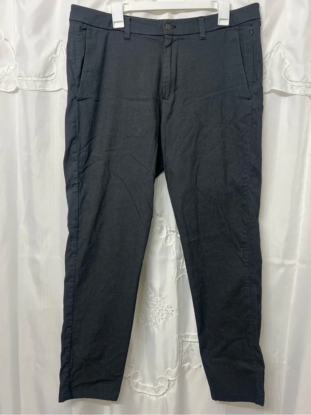 Lululemon Commission Pant Slim Oxford Obsidian Gray 36x30 ABC Golf Pants